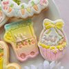 Easter Bunting Cookie Cutter and Fondant Stamp, Easter, Easter Decoration, Carrots, Carrot Bunting