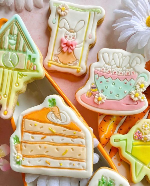 Penny Easter 4 Carrot Cake Cookie Cutter and Fondant Stamp, Easter, Easter Pudding, Easter Desert, Easter Tea Party