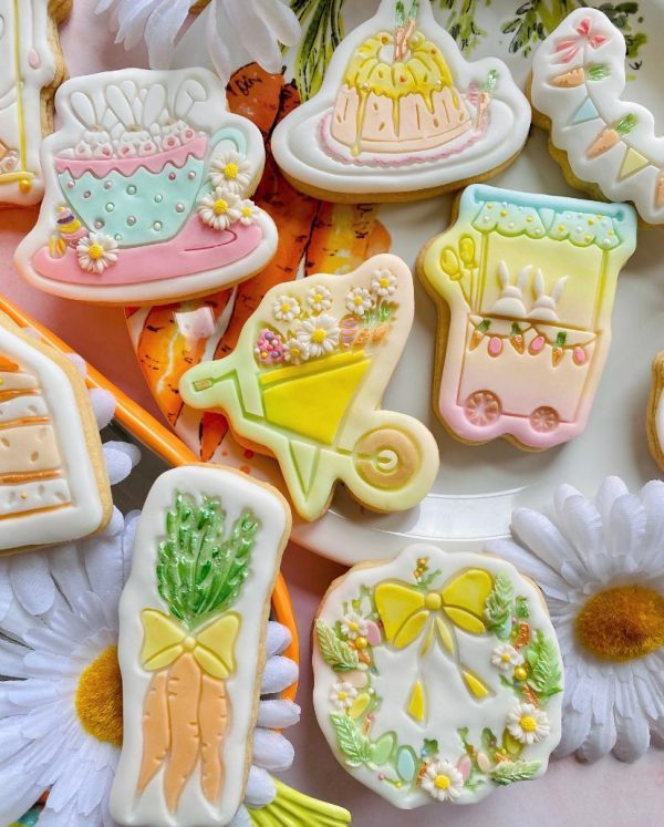 Penny Easter 6 Easter Tea Cup Cookie Cutter and Fondant Stamp, Easter, Easter Tea Party, Cup and Saucer, Alice in Wonderland