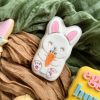 bunny carrot close 2 Bunny Rabbit Cookie Cutter and Fondant Stamp Embosser, Easter Bunny, Cute Bunny, Cute Rabbit, Rabbit With Carrot