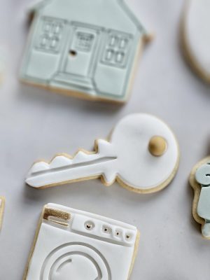 Key Cookie Cutter and Fondant Stamp, New Home