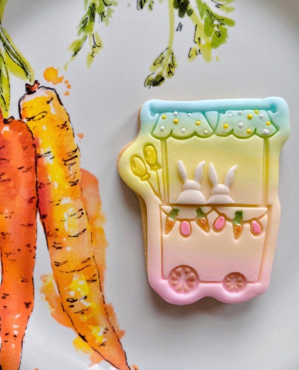 eASTER cart Easter Cart Cookie Cutter and Fondant Stamp, Easter, Easter Stall, Easter Trolley