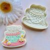 easter teacup cutter Easter Tea Cup Cookie Cutter and Fondant Stamp, Easter, Easter Tea Party, Cup and Saucer, Alice in Wonderland