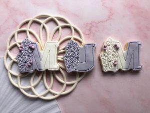 Letter U Cookie Cutter and Fondant Stamp