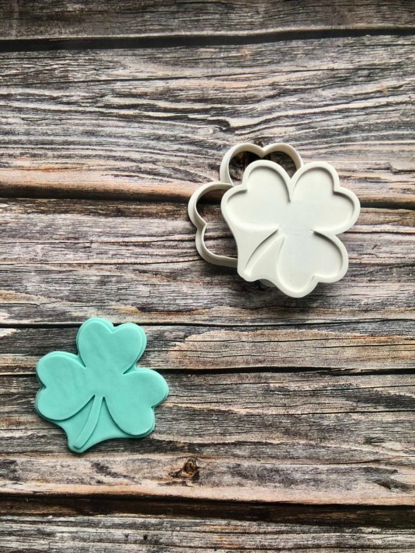 3 leaf clover Three Leaf Clover Cookie Cutter and Fondant Stamp, St.Patrick's Day, Clover, Good Luck