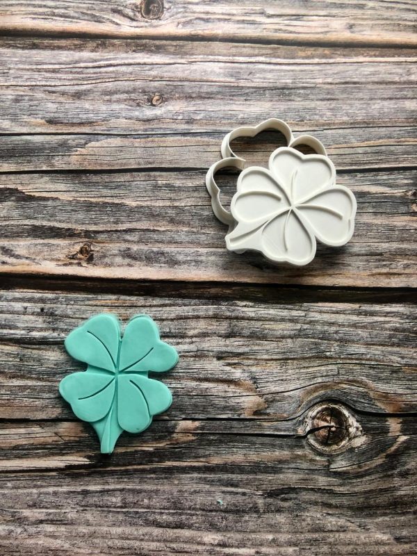 Four Leaf Clover Cookie Cutter and Fondant Stamp, St.Patrick's Day, Shamrock, Clover, Good Luck