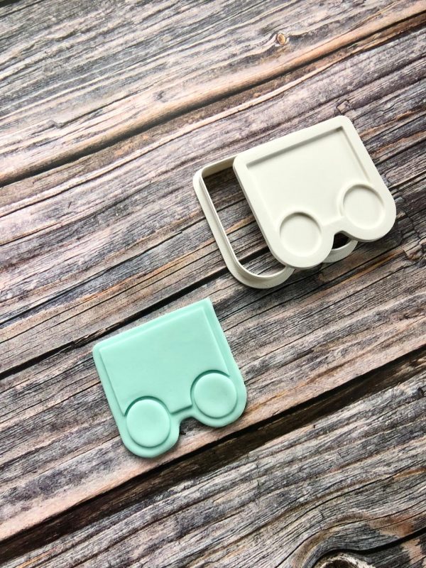 Train and Carriage Cookie Cutter and Fondant Embosser Set, Train Set, Thomas the Tank, Choo Choo I'm Two