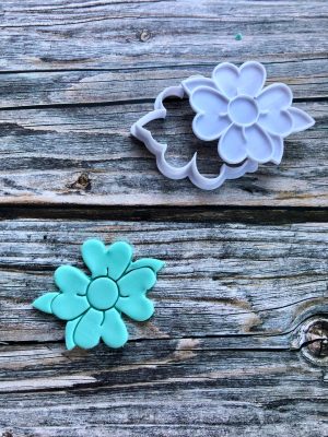 Flower Cookie Cutter and Fondant Stamp