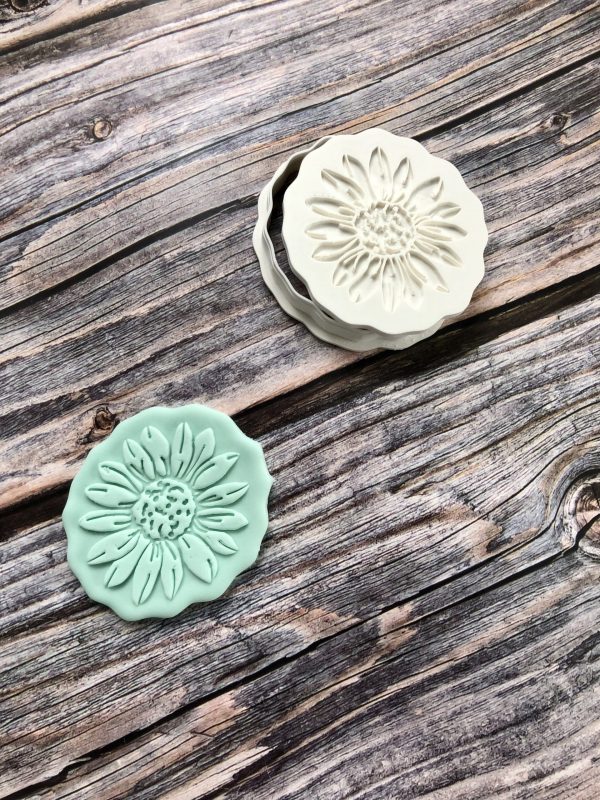 Flower Cookie Cutter and Fondant Stamp Embosser, Birthday, Get Well Soon, Mother’s Day
