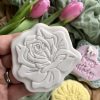 Set Of 5 Flower Cookie Cutters and Fondant Stamp Embossers, Birthday, Get Well Soon, Mother’s Day, Peonies, Sunflowers