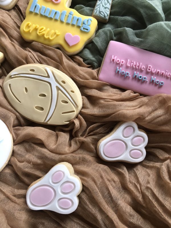 IMG_7883 Miniature Paw Print Cookie Cutter and Fondant Stamp, Treat Box Filler, Bunny Paw, Easter Bunny, Mini