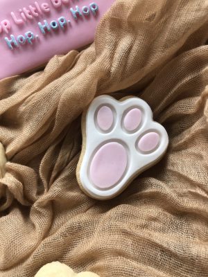 Miniature Paw Print Cookie Cutter and Fondant Stamp, Treat Box Filler, Bunny Paw, Easter Bunny, Mini