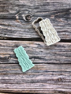 Bacon Cookie Cutter and Fondant Stamp