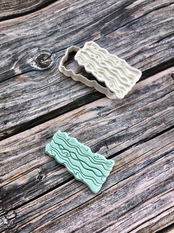 Bacon Cookie Cutter and Fondant Stamp