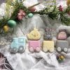 Easter Train Set Cookie Cutters and Fondant Stamp Embossers, Easter, Bunny, Chick, Egg, Train, Carriage