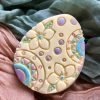 Easter Egg Cookie Cutter and Fondant Stamp, Pretty Easter Egg, Egg Shape, Floral Egg, Flowers