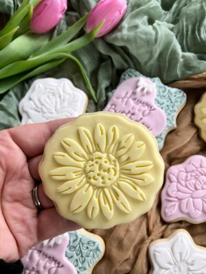 Sunflower Cookie Cutter and Fondant Embosser