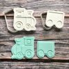 Train and Carriage Cookie Cutter and Fondant Embosser Set, Train Set, Thomas the Tank, Choo Choo I'm Two
