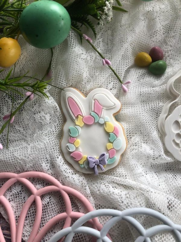 Easter Wreath Cookie Cutter and Fondant Stamp Embosser, Easter, Easter Decoration