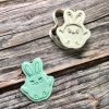 chick with headband Easter Chick with Headband Cookie Cutter and Fondant Stamp Embosser, Bunny Ears, Chick,