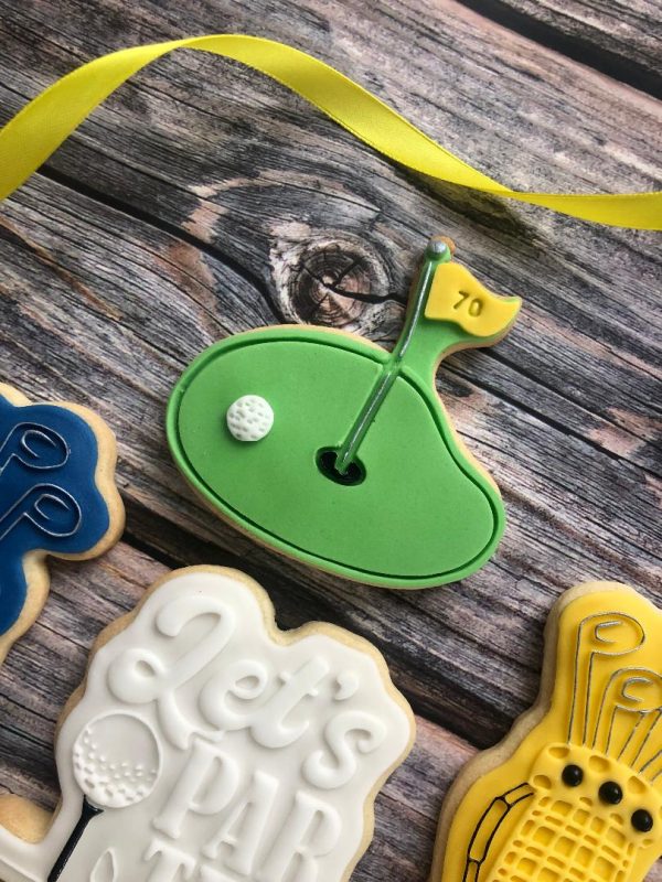 Golf Course Cookie Cutter and Fondant Stamp, Golf Theme, Father's Day