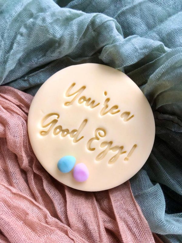 You're A Good Egg Cookie Stamp, Easter Cookie Stamp, Easter Pun, Funny, kids Easter