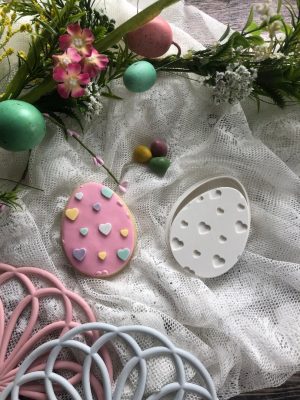 Heart Easter Egg Cookie Cutter and Embosser