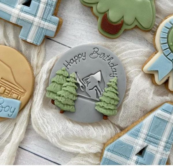 Mountains Cookie Stamp, Skiing, Winter, Walking, Mountain Range, Hiking