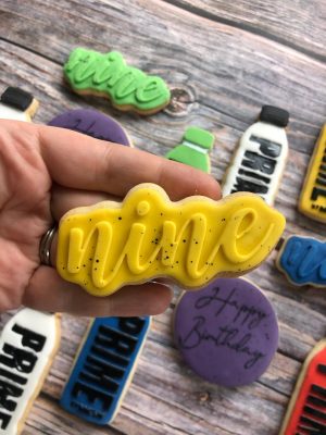 Nine Cookie Cutter and Fondant Stamp Embosser, Birthday, Ninth Birthday, 9