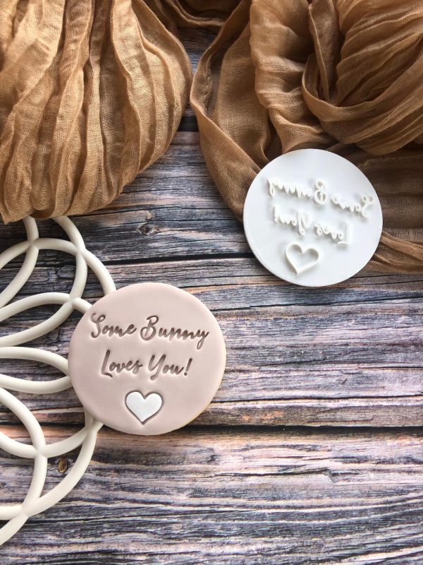 one Some Bunny Loves You Cookie Stamp, Easter Cookie Stamp, Birthday Bunny