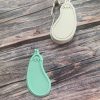 Aubergine Cookie Cutter and Fondant Stamp Embosser, Eggplant, Rude, Cheeky