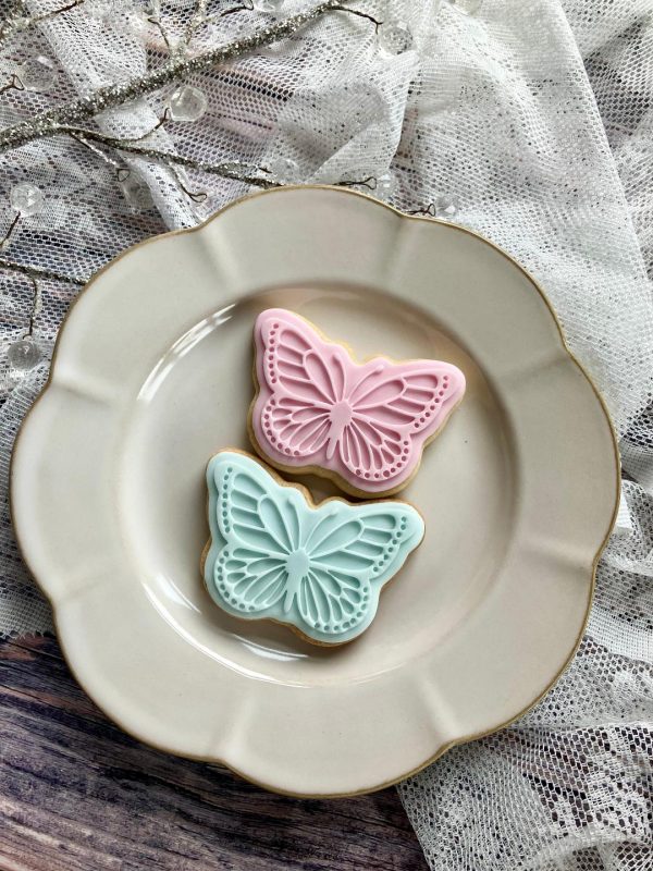 Butterfly Cookie Cutter and Fondant Stamp Embosser, Fairytale, Insect, Woodland, Fairy