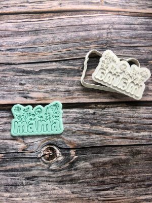 Mama Cookie Cutter and Fondant Stamp