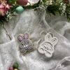 IMG_8187 Bunny Rabbit Cookie Cutter and Fondant Stamp Embosser, Easter, Pet, Farm