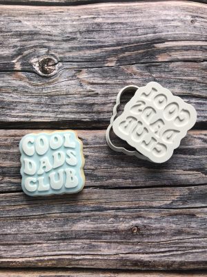 Cool Dads Club Cookie Cutter and Fondant Stamp Embosser, Father's Day