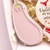 Aubergine Cookie Cutter and Fondant Stamp Embosser