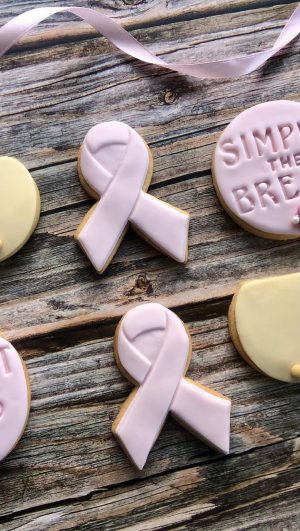 Breast Cancer Bow Cookie Cutter and Fondant Stamp