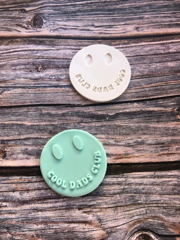 Cool Dads Club Embosser, Smiley Face, Father's Day, Hippie Dad