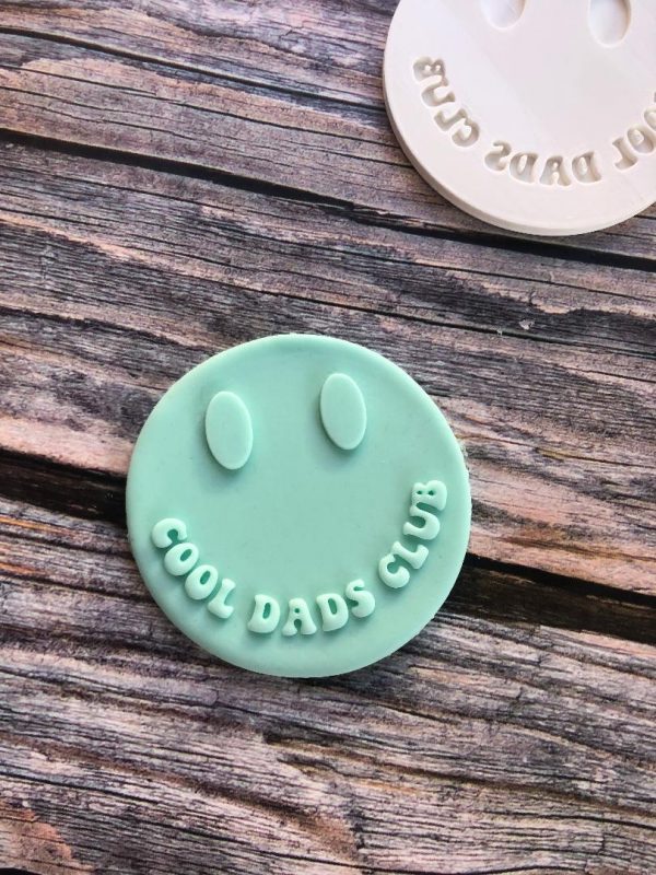 Cool Dads Club Embosser, Smiley Face, Father's Day, Hippie Dad