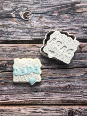 Dada Cookie Cutter and Fondant Stamp Embosser