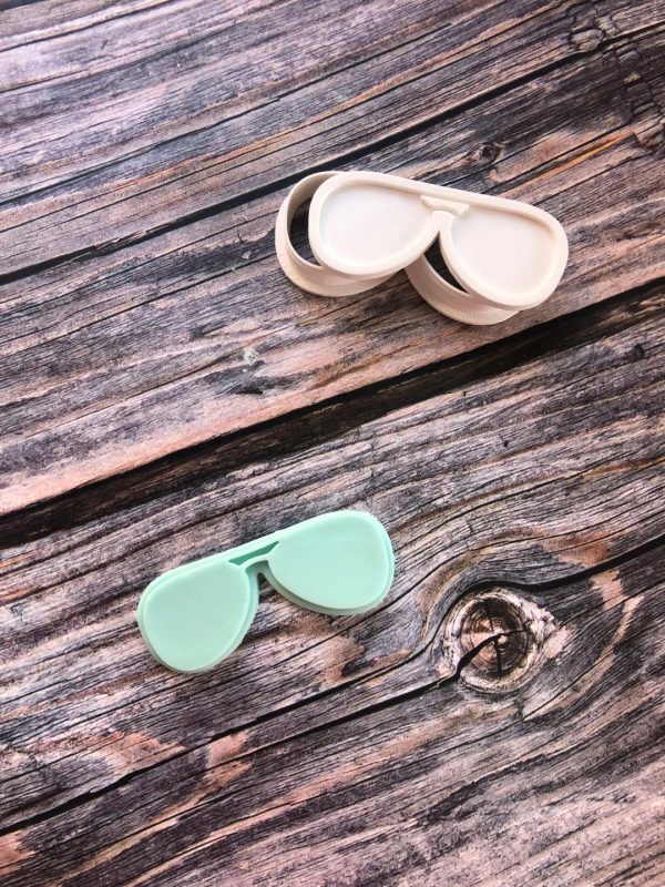 glasses 2 Glasses Cookie Cutter and Fondant Stamp Embosser, Aviators, Sunglasses, Spectacles