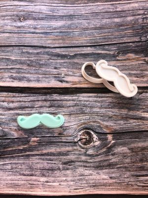 Moustache Cookie Cutter and Fondant Stamp Embosser