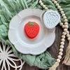 Strawberry Cookie Cutter and Fondant Stamp Embosser