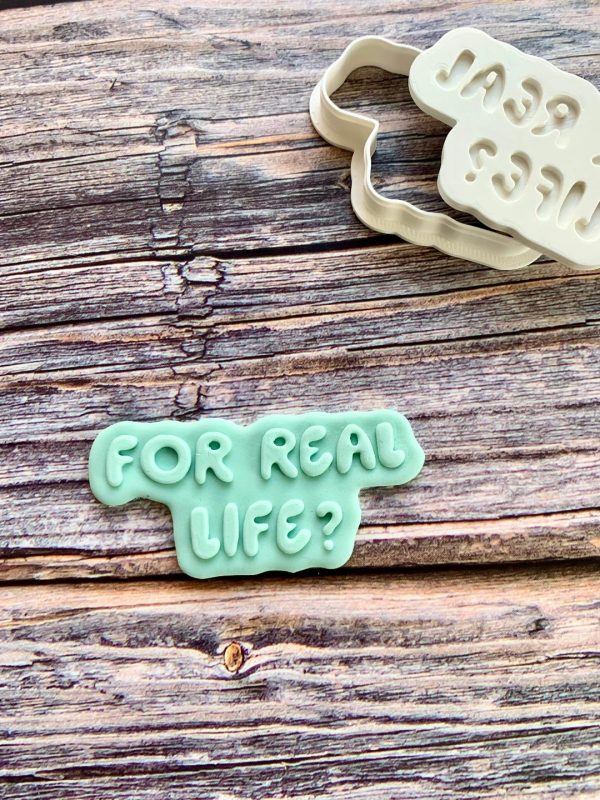 For Real Life 3 For Real Life? Cookie Cutter and Fondant Stamp Embosser, Bluey Theme