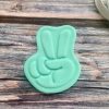peace hand 3 Peace Cookie Cutter and Fondant Stamp Embosser, Hippie, Groovy