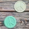 Peace Symbol Fondant Stamp Embosser, Peace Sign, Groovy, Hippie