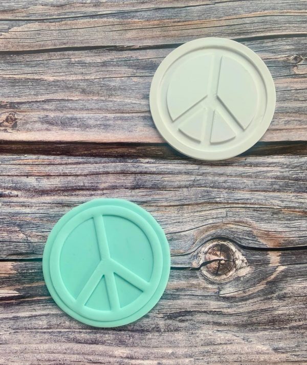 Peace Symbol Fondant Stamp Embosser, Peace Sign, Groovy, Hippie