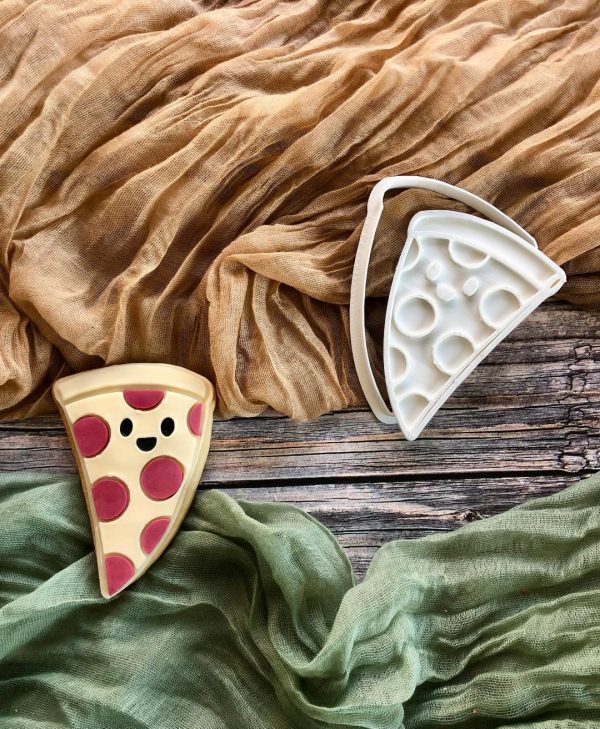 pizza Pizza Cookie Cutter and Fondant Stamp, Pizza Slice, TNMT, NYC, New York City, Italy, Italian