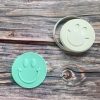 Smiley Face Cookie Cutter and Fondant Stamp Embosser, Hippie, Groovy, Peace
