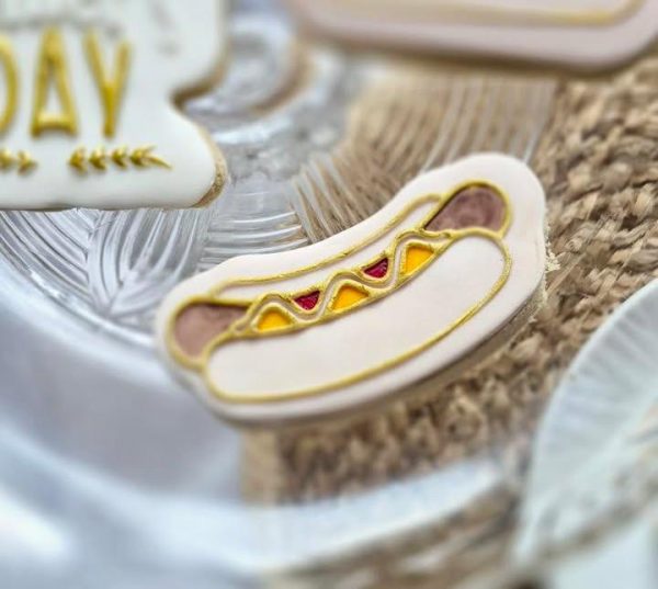 Hot Dog Cookie Cutter and Fondant Embosser